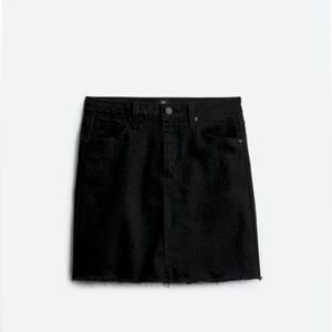 Black Denim Skirt